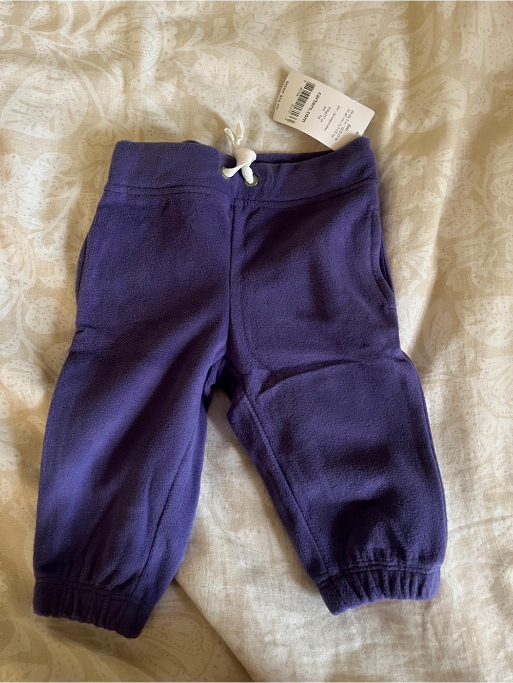 Kids Carter’s Purple Fleece Jogger Pants